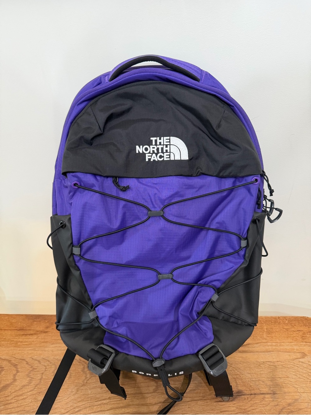 NWOT The North Face Borealis Backpack Hiking Outdoors School Purple Black Unisex